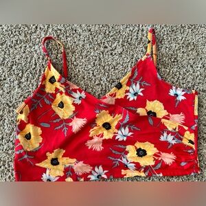 H&M Red Floral Camisole